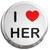 I love Her - Fridge Magnet Memo Clip