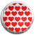 Heart Pattern - Fridge Magnet Memo Clip