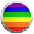 Gay Flag - Fridge Magnet Memo Clip