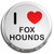 I Love Foxhounds - Fridge Magnet Memo Clip I Love Foxhounds - Fridge Magnet Memo Clip