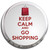 Keep Calm and Go Shopping - Fridge Magnet Memo Clip