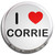 I love Corrie - Fridge Magnet Memo Clip
