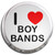 I Love Boy Bands - Fridge Magnet Memo Clip