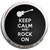 Keep Calm and Rock On - Fridge Magnet Memo Clip