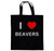 I Love Beavers - Cotton Tote Bag