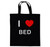 I Love Bed - Cotton Tote Bag