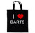 I Love Darts - Cotton Tote Bag