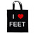 I Love Feet - Cotton Tote Bag