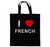 I Love French - Cotton Tote Bag I Love French - Cotton Tote Bag