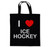 I Love Ice Hockey - Cotton Tote Bag