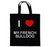 I Love My French Bulldog - Cotton Tote Bag