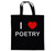 I Love Poetry - Cotton Tote Bag I Love Poetry - Cotton Tote Bag