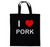 I Love Pork - Cotton Tote Bag