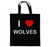 I Love Wolves - Cotton Tote Bag