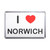 I Love Norwich - Plastic Fridge Magnet