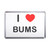 I Love Bums - Plastic Fridge Magnet