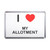 I Love My Allotment - Plastic Fridge Magnet I Love My Allotment - Plastic Fridge Magnet