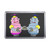 Black Robot Couple - Plastic Fridge Magnet