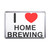 I love Home Brewing - Plastic Fridge Magnet