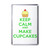 Keep Calm and Make Cupcakes - Plastic Fridge Magnet