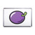 Fruit Machine Plum - Plastic Fridge Magnet