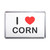I Love Corn - Plastic Fridge Magnet