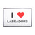 I Love Labradors - Plastic Fridge Magnet I Love Labradors - Plastic Fridge Magnet