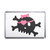 White Skull with Bow - Plastic Fridge Magnet White Skull with Bow - Plastic Fridge Magnet