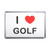 I Love Golf - Plastic Fridge Magnet
