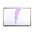 Lightning Bolt Pink - Plastic Fridge Magnet