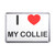 I Love My Collie - Plastic Fridge Magnet I Love My Collie - Plastic Fridge Magnet