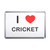 I Love Cricket - Plastic Fridge Magnet I Love Cricket - Plastic Fridge Magnet