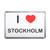 I Love Stockholm - Plastic Fridge Magnet