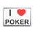 I love Poker - Plastic Fridge Magnet