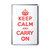White Red Keep Calm and Carry On - Plastic Fridge Magnet White Red Keep Calm and Carry On - Plastic Fridge Magnet