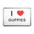 I Love Guppies - Plastic Fridge Magnet I Love Guppies - Plastic Fridge Magnet