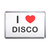 I Love Disco - Plastic Fridge Magnet I Love Disco - Plastic Fridge Magnet