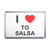 I Love To Salsa - Plastic Fridge Magnet