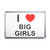 I Love Big Girls - Plastic Fridge Magnet I Love Big Girls - Plastic Fridge Magnet