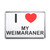 I Love My Weimaraner - Plastic Fridge Magnet I Love My Weimaraner - Plastic Fridge Magnet