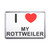 I Love My Rottweiler - Plastic Fridge Magnet
