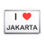 I Love Jakarta - Plastic Fridge Magnet