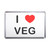 I Love Veg - Plastic Fridge Magnet