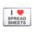 I Love Spreadsheets - Plastic Fridge Magnet