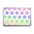 Rainbow Star Pattern - Plastic Fridge Magnet