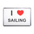 I Love Sailing - Plastic Fridge Magnet I Love Sailing - Plastic Fridge Magnet