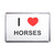 I Love Horses - Plastic Fridge Magnet I Love Horses - Plastic Fridge Magnet