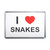 I Love Snakes - Plastic Fridge Magnet I Love Snakes - Plastic Fridge Magnet