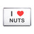 I Love Nuts - Plastic Fridge Magnet I Love Nuts - Plastic Fridge Magnet
