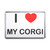 I Love My Corgi - Plastic Fridge Magnet